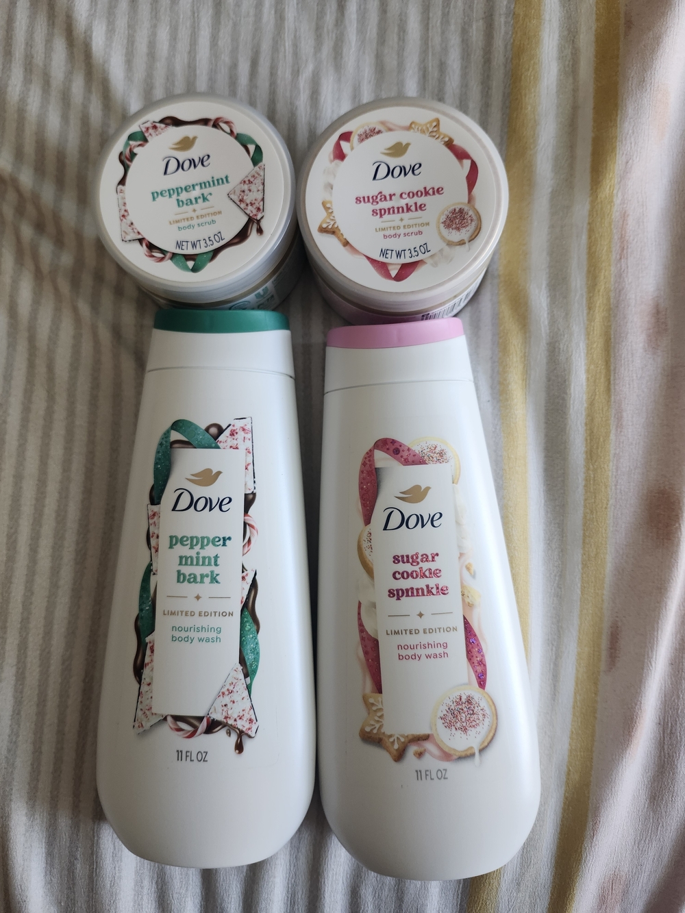 Dove 4 Pcs Limited Edition Body Wash and Scrub